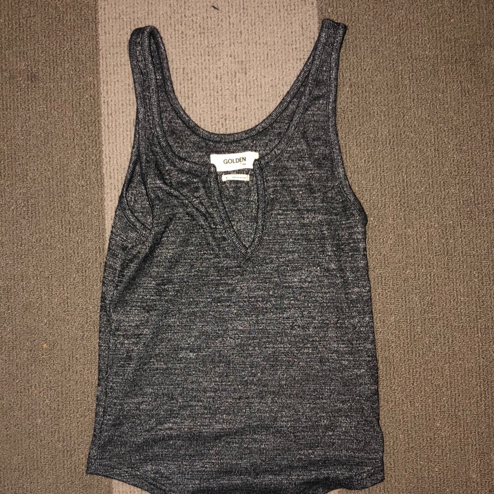 GOLDEN BY TNA: NEVER WORN stretchy cropped tank